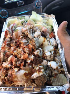 Chicken and lamb over rice. This was so good. Definitely the spot when around Georgetown