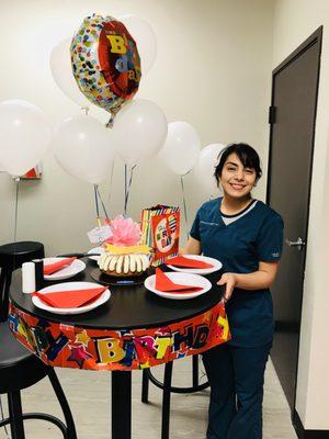 Happy Birthday Angie from all of us at Legacy Dental!