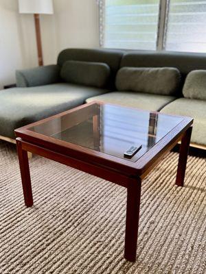 new MCM table in our TV room. It looks great!