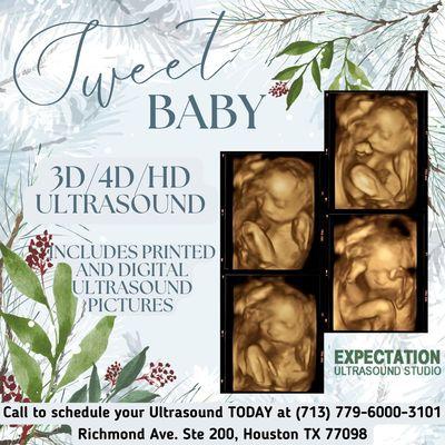 Tiny hands, tiny feet, and a whole lot of love ! See your baby in stunning 3D, 4D, and HD detail