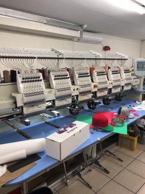 Embroidery services. Great service and very reasonable prices.