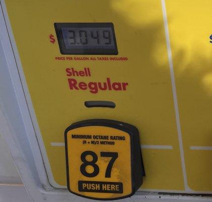 After 25¢ off a gallon!