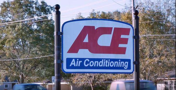 Ace Air Conditioning & Plumbing business sign