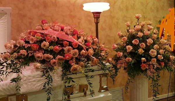 www.CAMflorist.com offers Free Family Delivery to The Funeral Home.