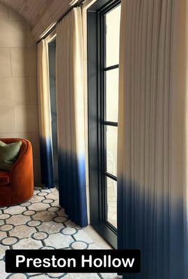 I worked with a designer in Dallas on these Alpaca drapes.