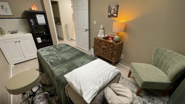 One of the treatment rooms in Life Tempo Acupuncture