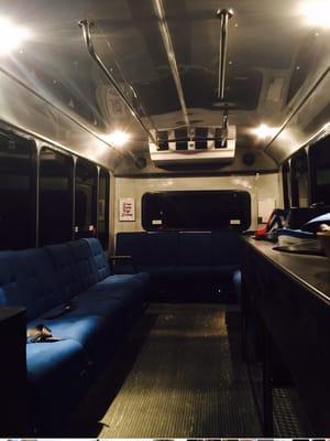 The bus is hip, cool and weird 24/7, so no worries if your event start s and ends b4 dusk, just "jump on" and HAVE A GOOD TIME!