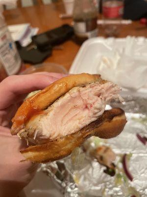 Raw CHICKEN CLUB SANDWICH