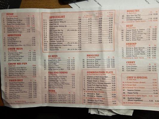 Menus