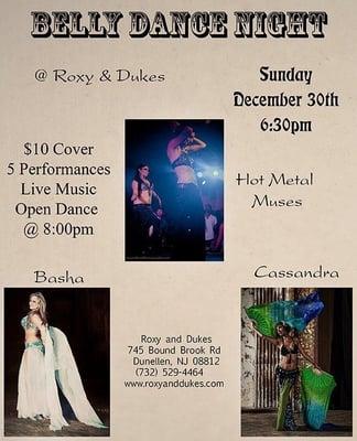 Belly Dance night at Roxy and Dukes