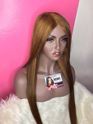 Lace closure custom wig reconstructed.