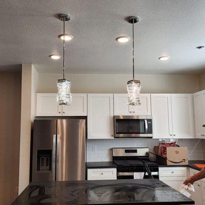 New pendant lights in my new house!
