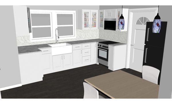 Kitchen Remodel Render