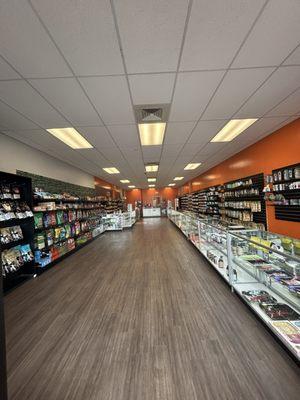 Sales floor front to back