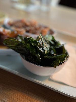 Fried collards
