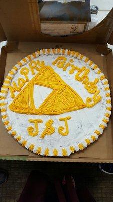 Very disappointed and it tasted horrible, too. When we complained, they blamed us saying our picture was not good enough. Really?!