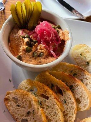 Salmon mousse.