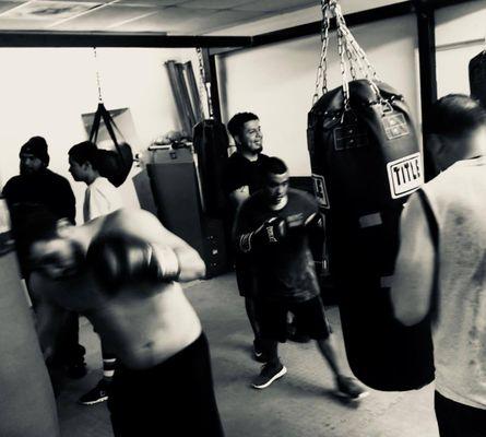 Heavy bag training