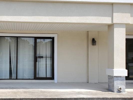 Synthetic swirl finish on a recent commercial project. Ready for the columns to have stone installed.