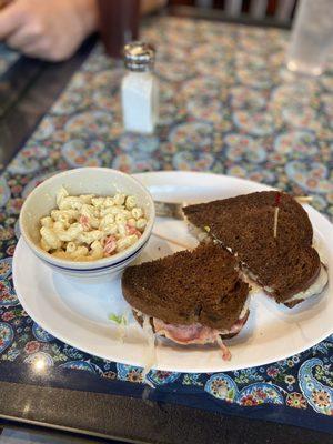 Can't say how much I loved this Reuben and Mac salad.
