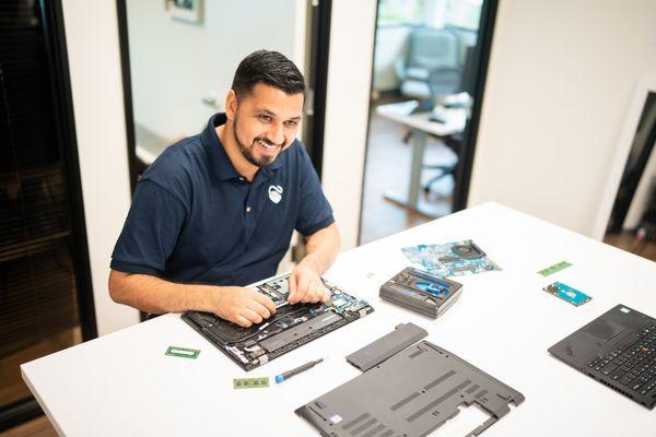 Hardware repair and desktop set-up & office moves available.