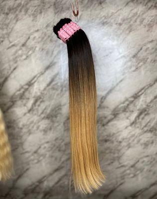 Brazilian hair ombre hair bundles with custom color @MinahSalon