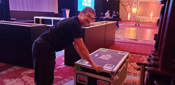 The man responsible for all of this. Owner of On Call AV, Jeff Miller