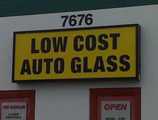 Low Cost Auto Glass