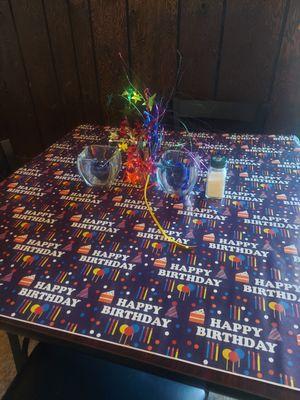 Decorated table
