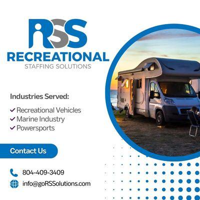 Specializing in RV, Marine and Powersports recruiting.