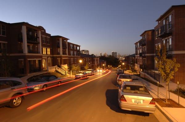 Union Hill Founders looking over Downtown Kansas Ctiy