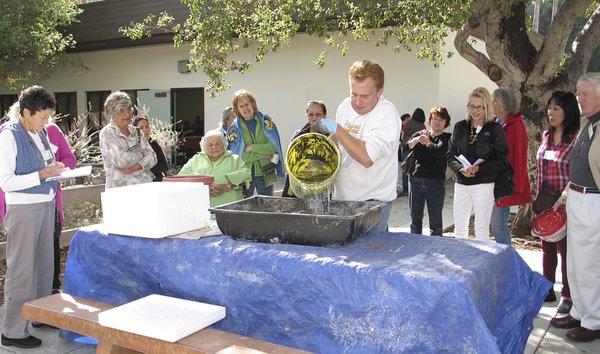 Guest Speaker: Steven Gerischer demonstrates how to create Hypertufa containers.
