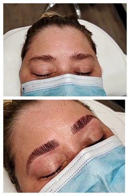 Brow lamination plus Tint