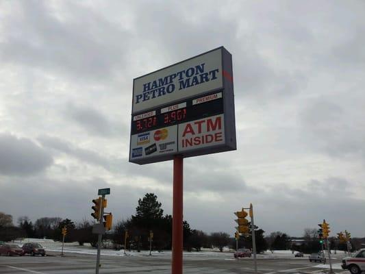 Unleaded: $3.72. Sadly, I thought that was good!