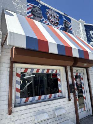 Exterior of the shop, right on NW 36th Street