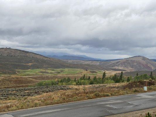 The view outside from this apartment
