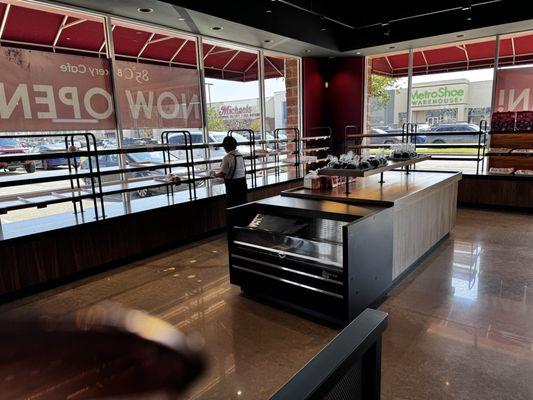 Sold out pastry counter.