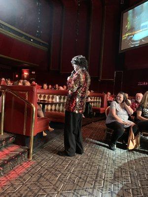 Interfacing with the audience.