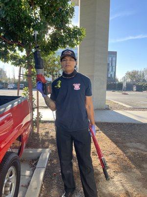 This guy? Dexter, one of San Leandro's finest!! Thank you Dexter!!!