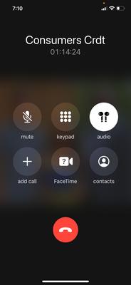 No one even checked back. 1hr 15mins if terrible hold music.