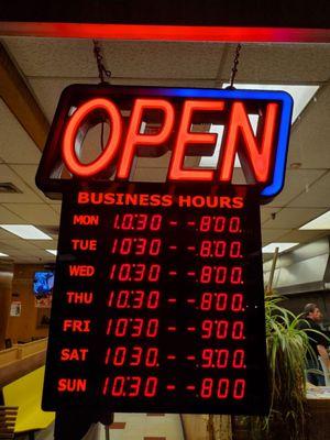 Still open