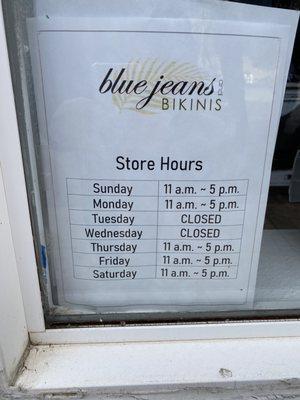 Store Hours