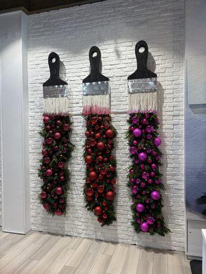 Paint Brush Garland for the Holidays