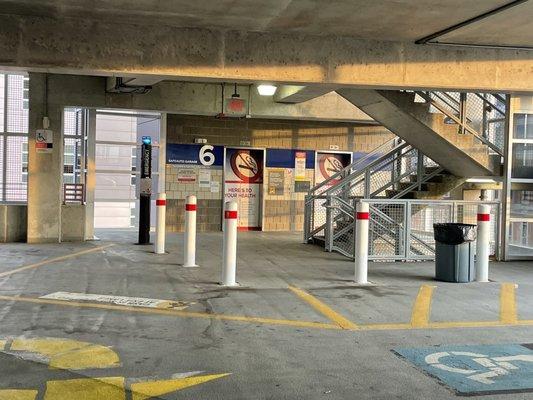 6th Floor - Elevators and stairs