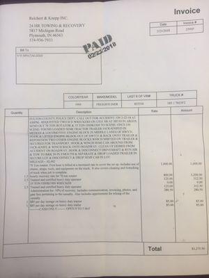 Beware rip off towing company.