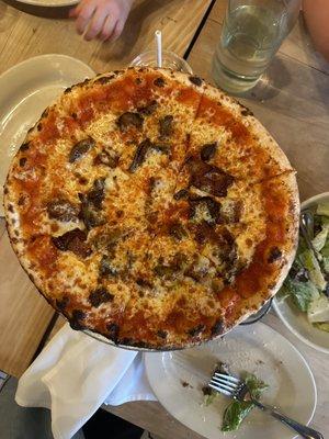 Made our own - bacon with mushrooms, perfection