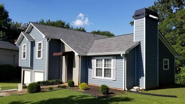 James Hardie color plus siding in Boothbay Blue