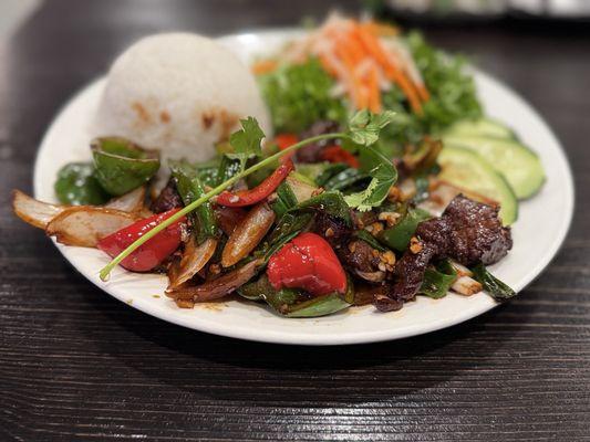 45. SHAKEN WAGYU BEEF WITH RICE (COM CHIEN BO LUC LAC)