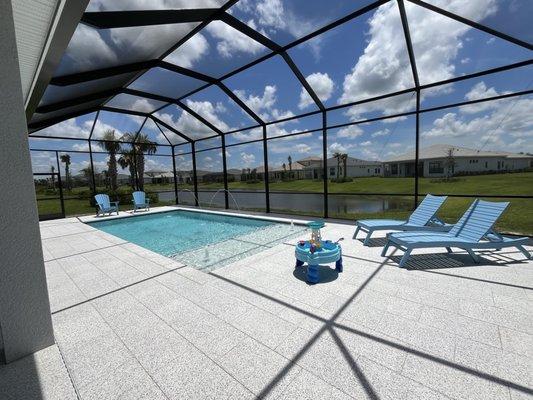 New pool install by Landis.