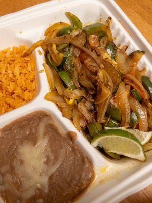 Take out: Veggie Fajitas